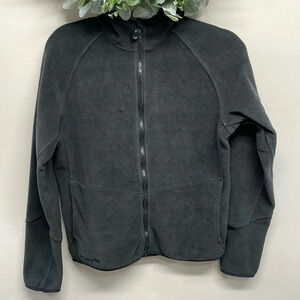 Columbia Full Zip Hooded Fleece Jacket Black L